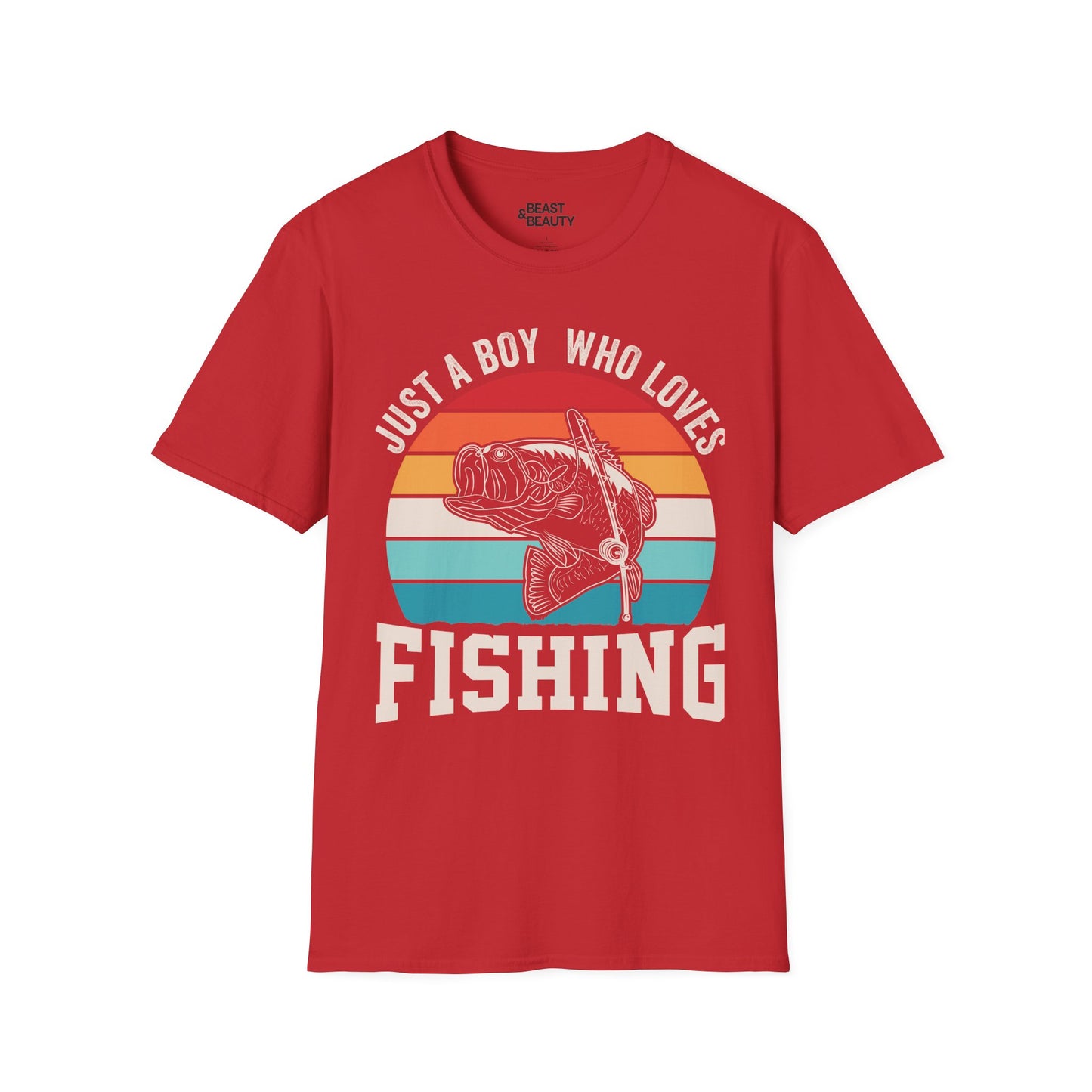 Just A Boy Who Loves Fishing T-Shirt Printify