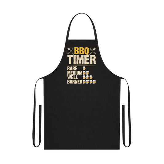 BBQ Timer Grilling Apron Printify