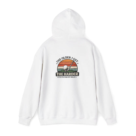 The Older I Get The Harder It Is to Find My Balls Golf Hoodie Printify