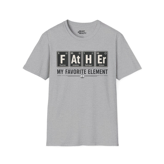 Father, My Favorite Element Dad T-Shirt Printify