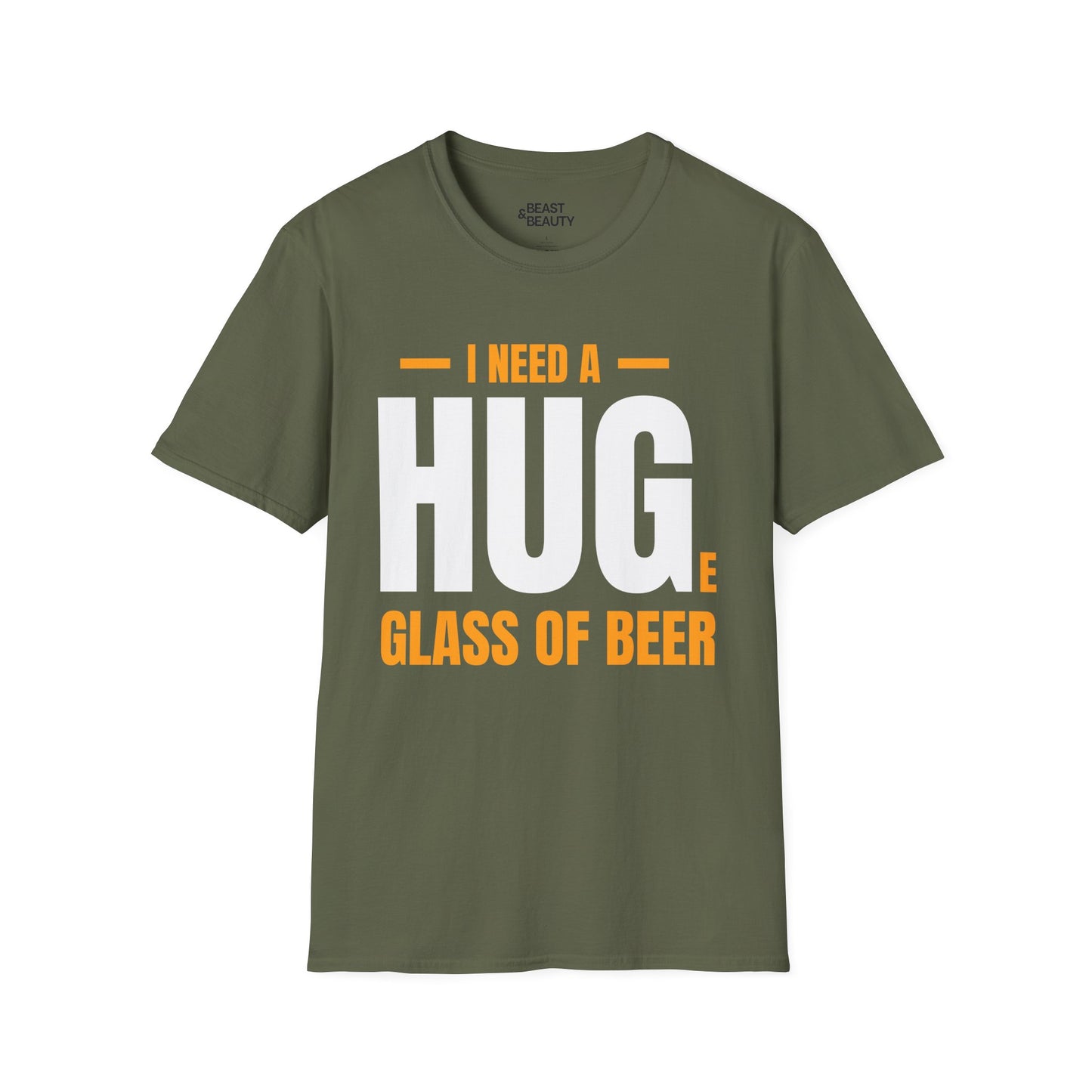 I Need a Huge Glass of Beer Dad T-Shirt Printify
