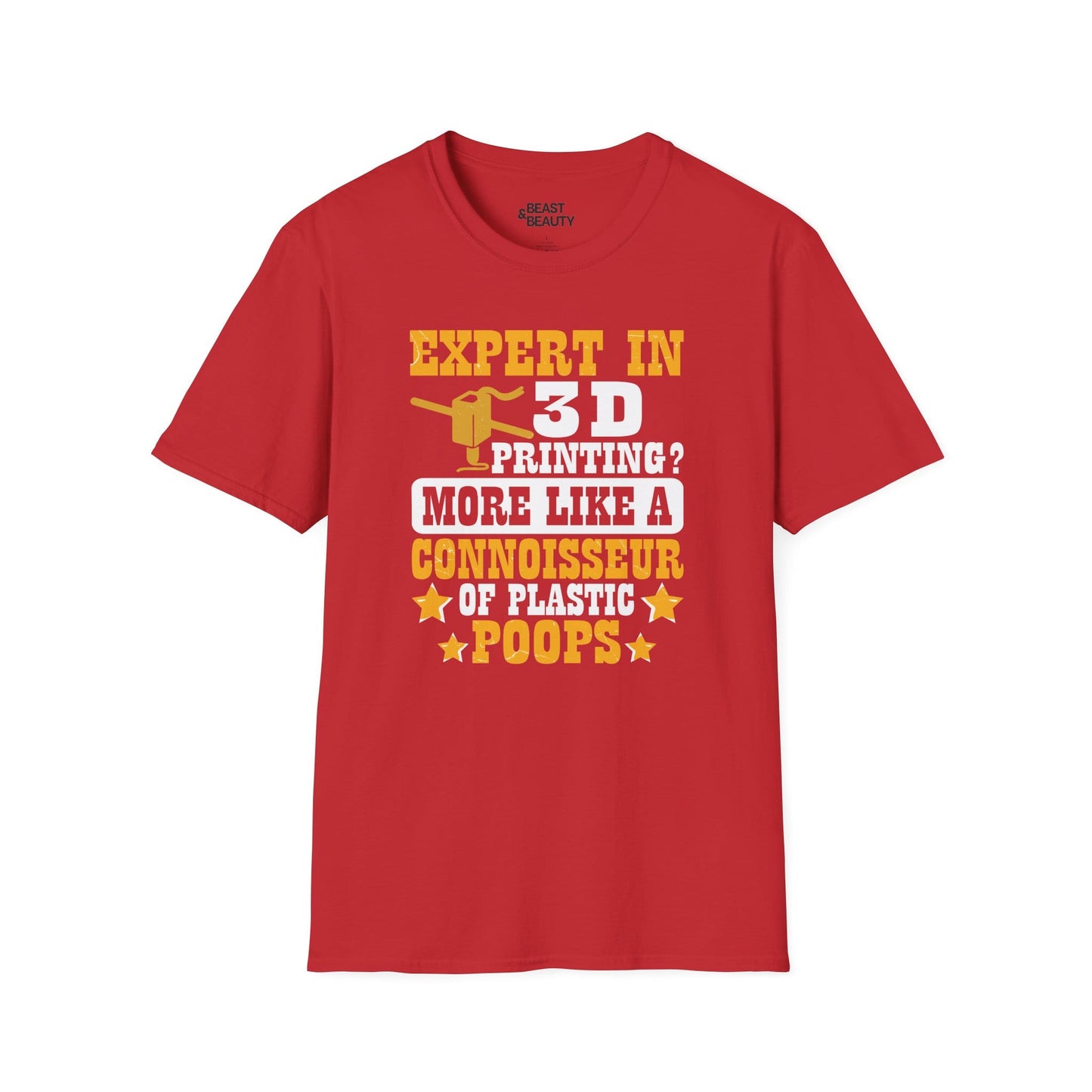 3D Printing Expert T-Shirt Red / S gift_idea unique_gift personalised_gift
