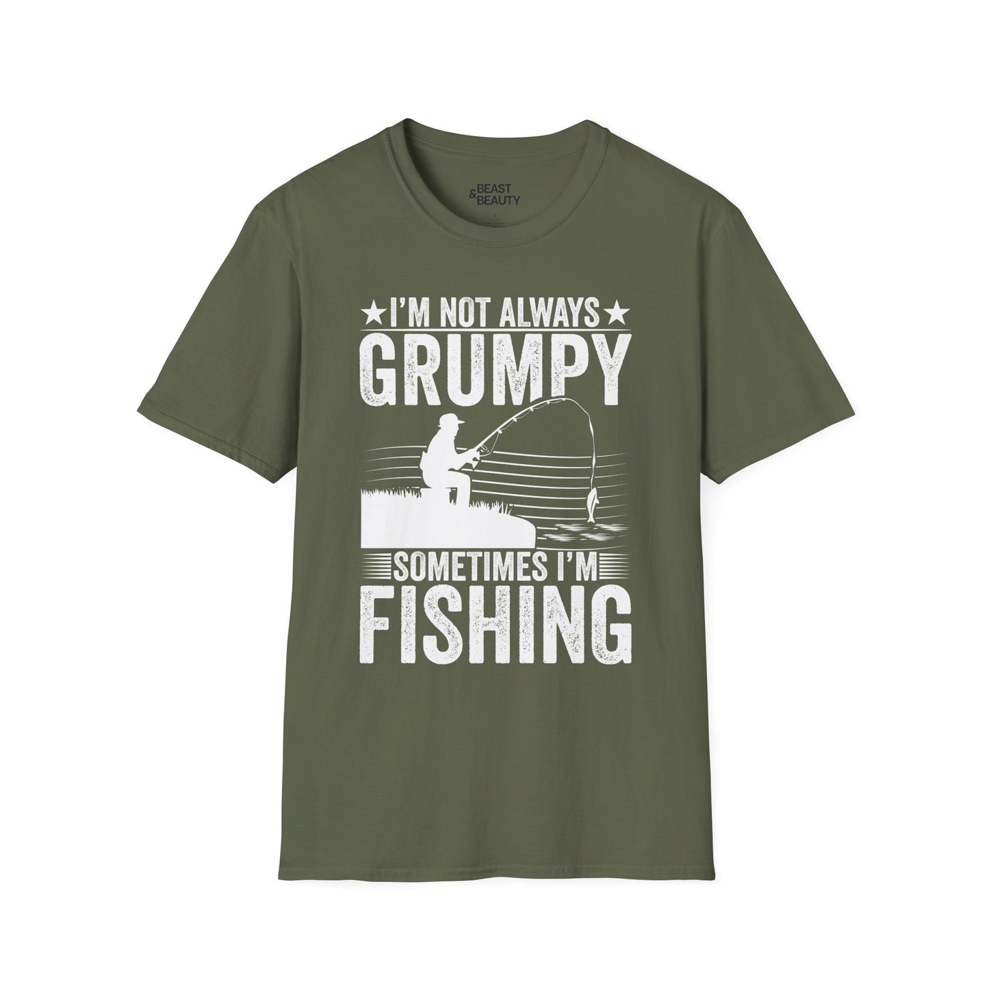 I'm Not Always Grumpy Sometimes I'm Fishing T-Shirt Printify