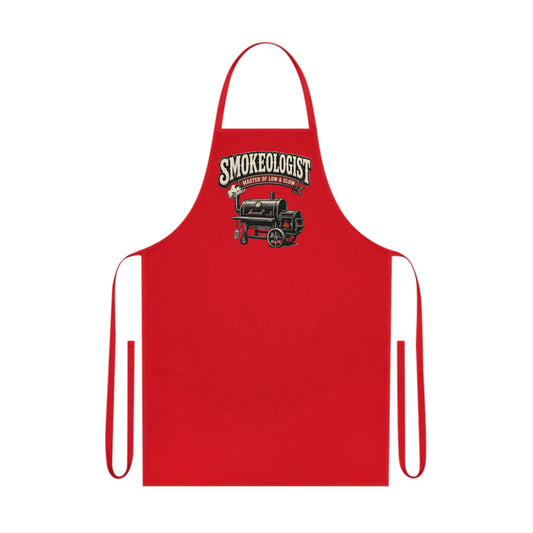Smokeologist Master of Low & Slow BBQ Apron Printify