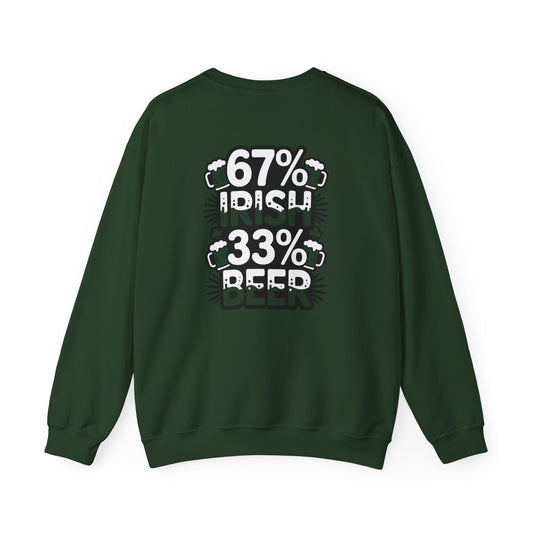 67% Irish 33% Beer Sweatshirt