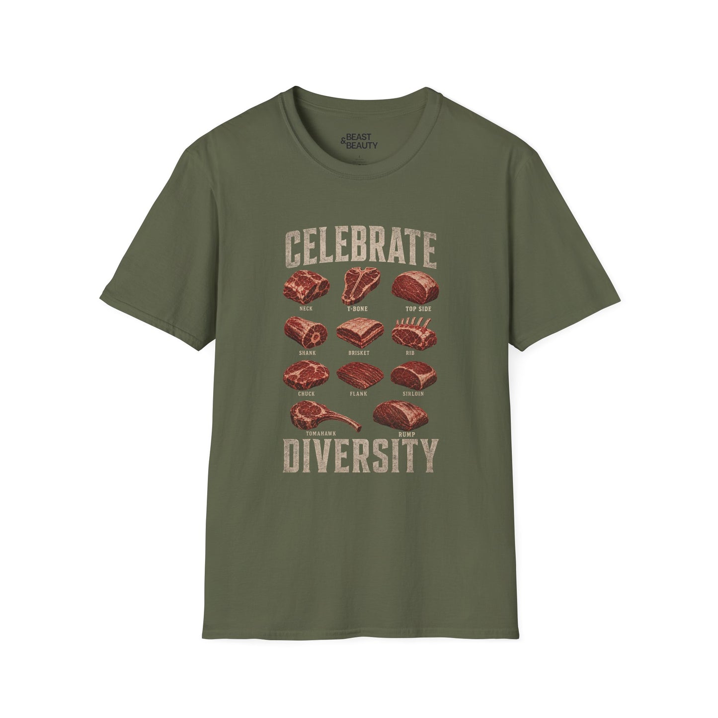 Celebrate Diversity Dad T-Shirt Printify