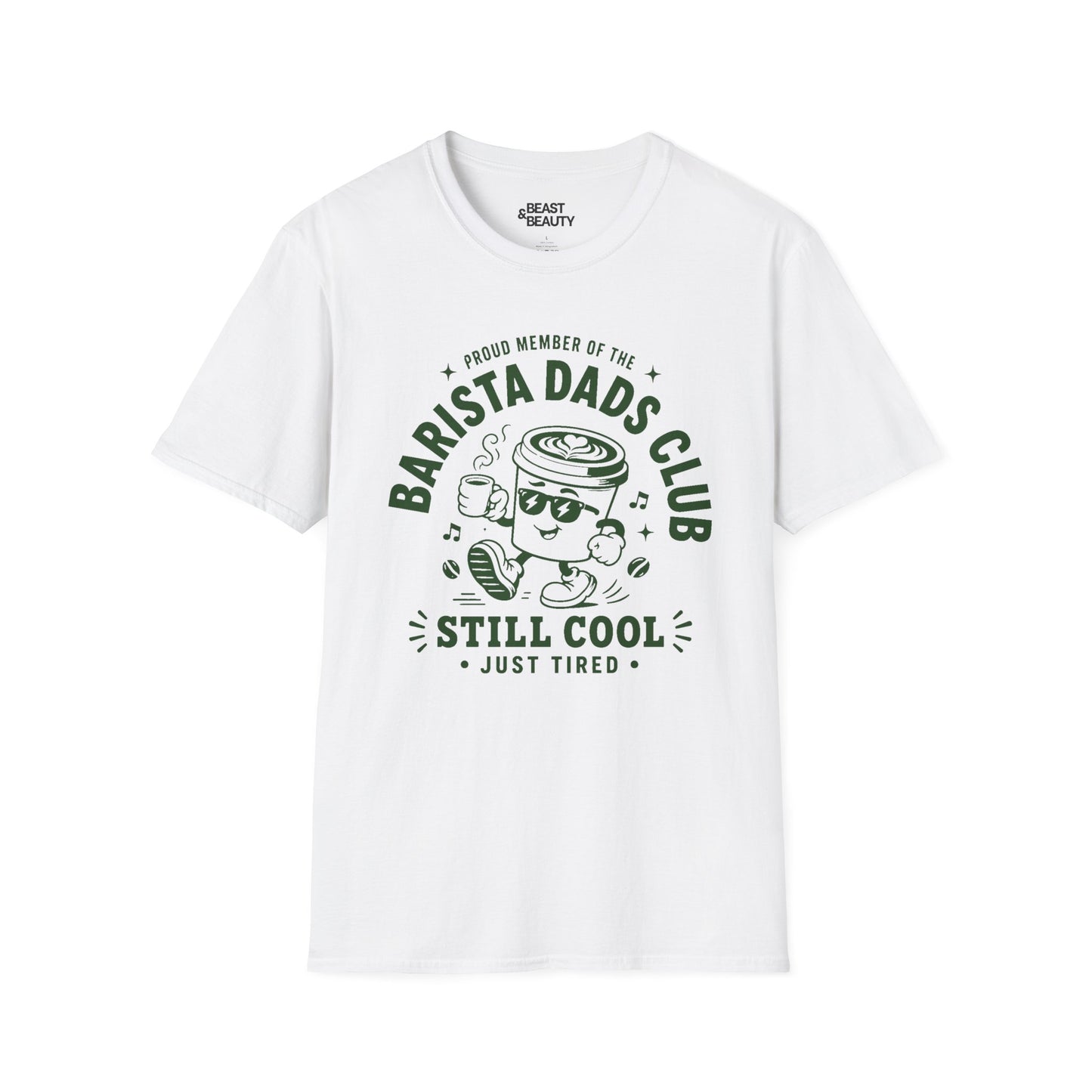 Barista Dads Club Emblem T-Shirt Printify
