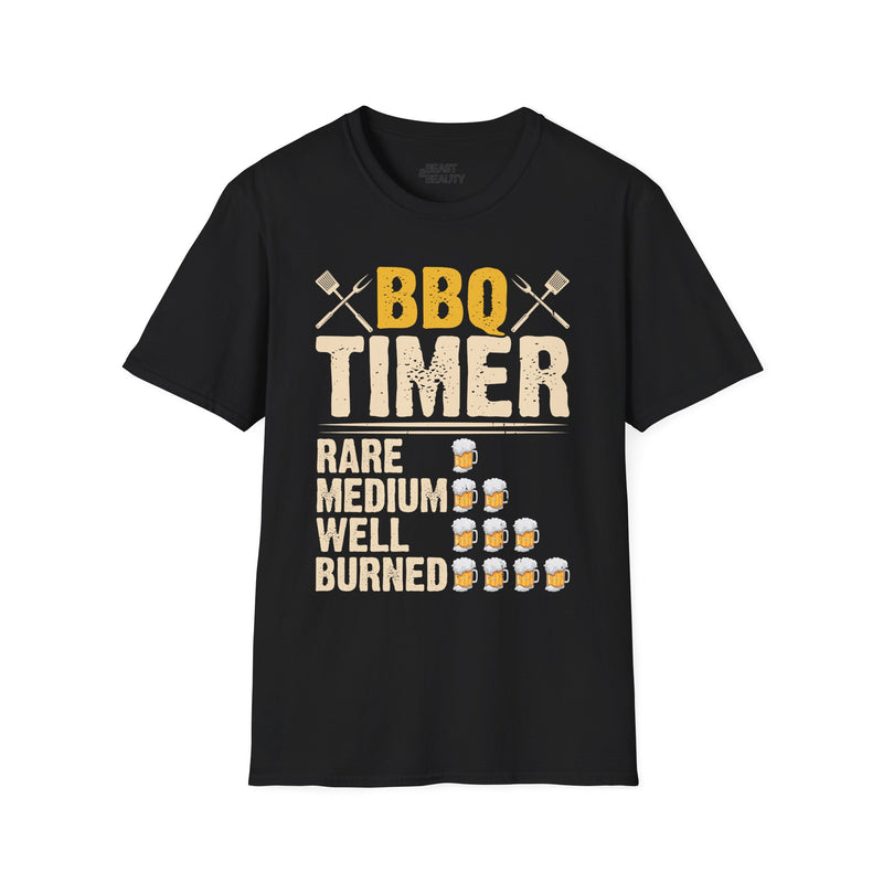 BBQ Timer Funny Grilling Dad T-Shirt