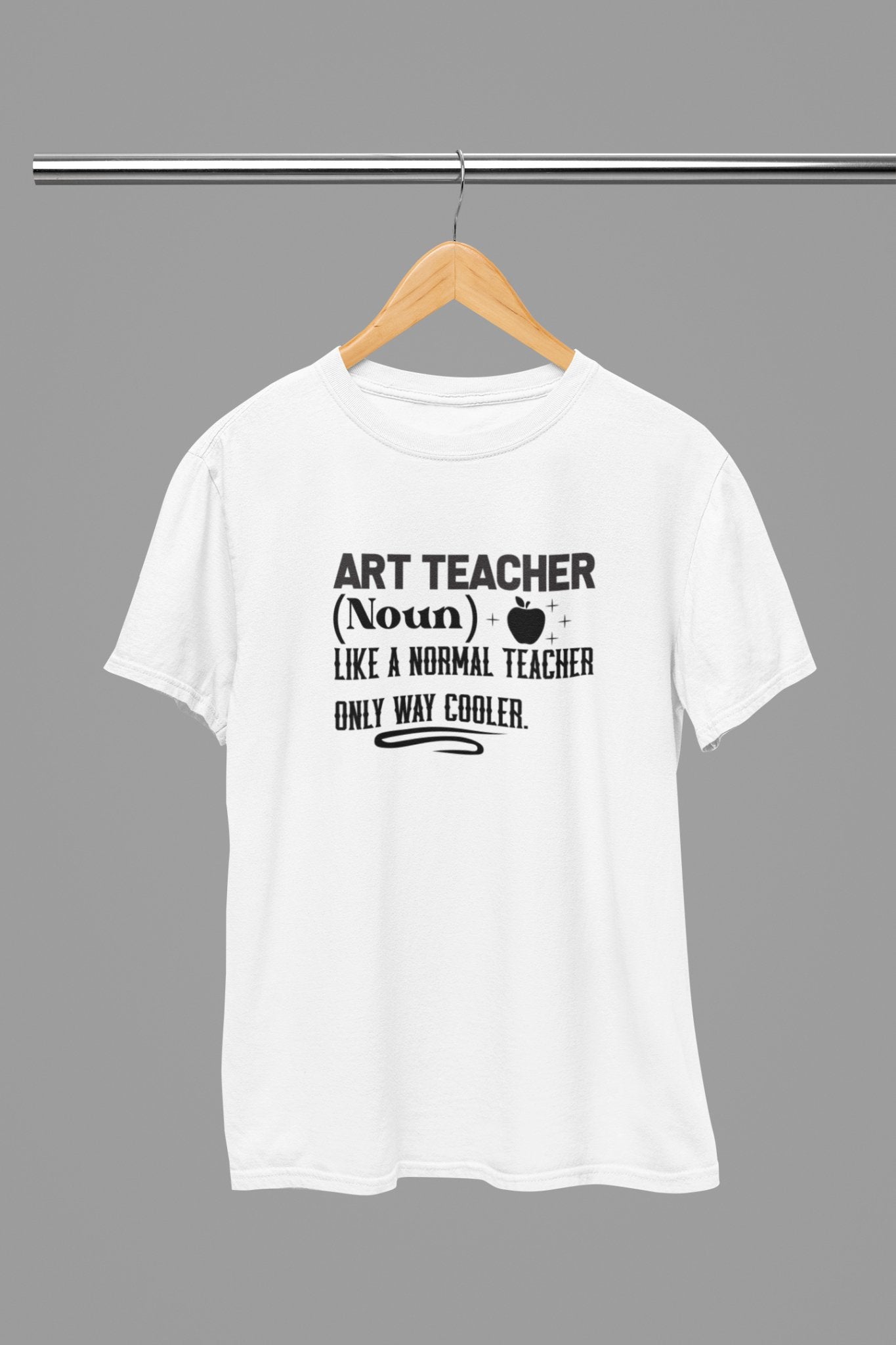 Art Teacher (Noun) T-Shirt - Beast & Beauty Clothing LTD - Teacher T-Shirt - small - Red -