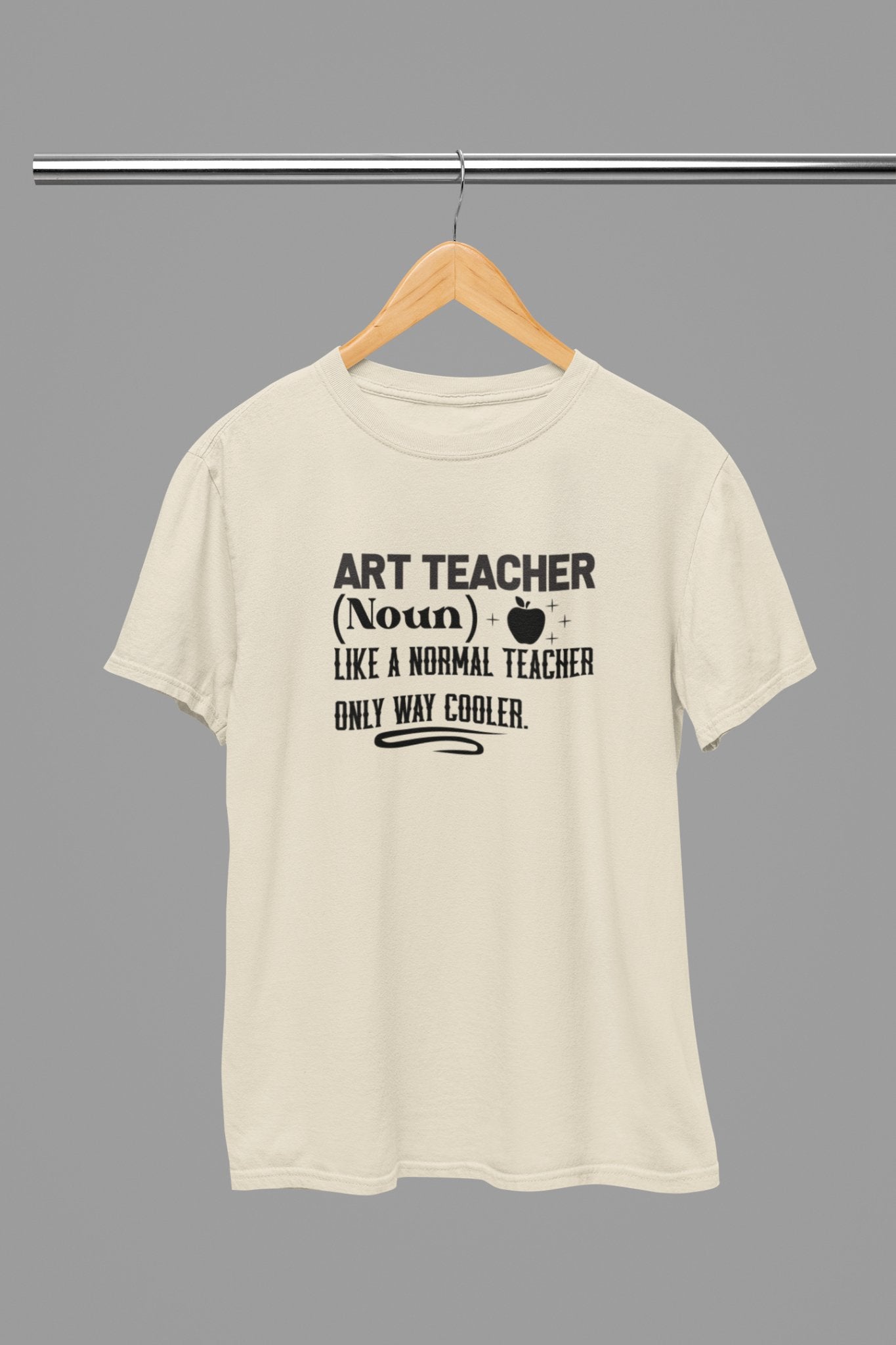 Art Teacher (Noun) T-Shirt - Beast & Beauty Clothing LTD - Teacher T-Shirt - small - Red -