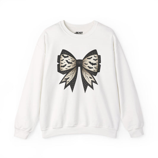 bat lace bow sweatshirt white sweatshirt uk coquette gift idea