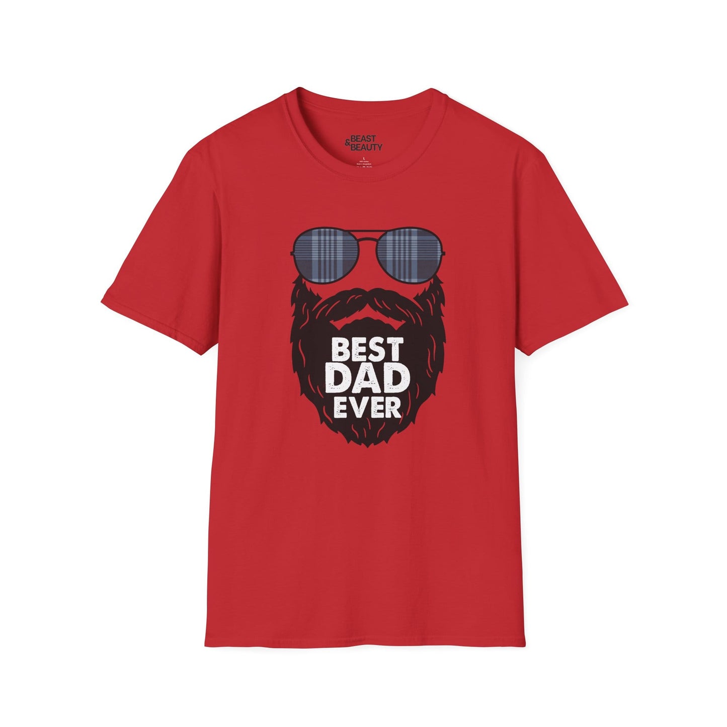 best dad ever t-shirt funny bearded dad gift tee sizes s-3xl red t-shirt uk Christmas gift idea