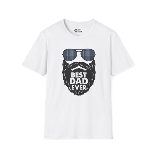 best dad ever t-shirt funny bearded dad gift tee sizes s-3xl white t-shirt uk Christmas gift idea