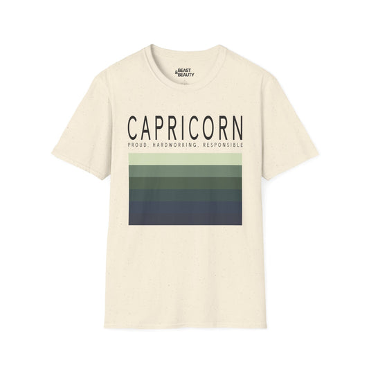 Capricorn Zodiac Graphic T-Shirt Natural / M gift_idea unique_gift personalised_gift