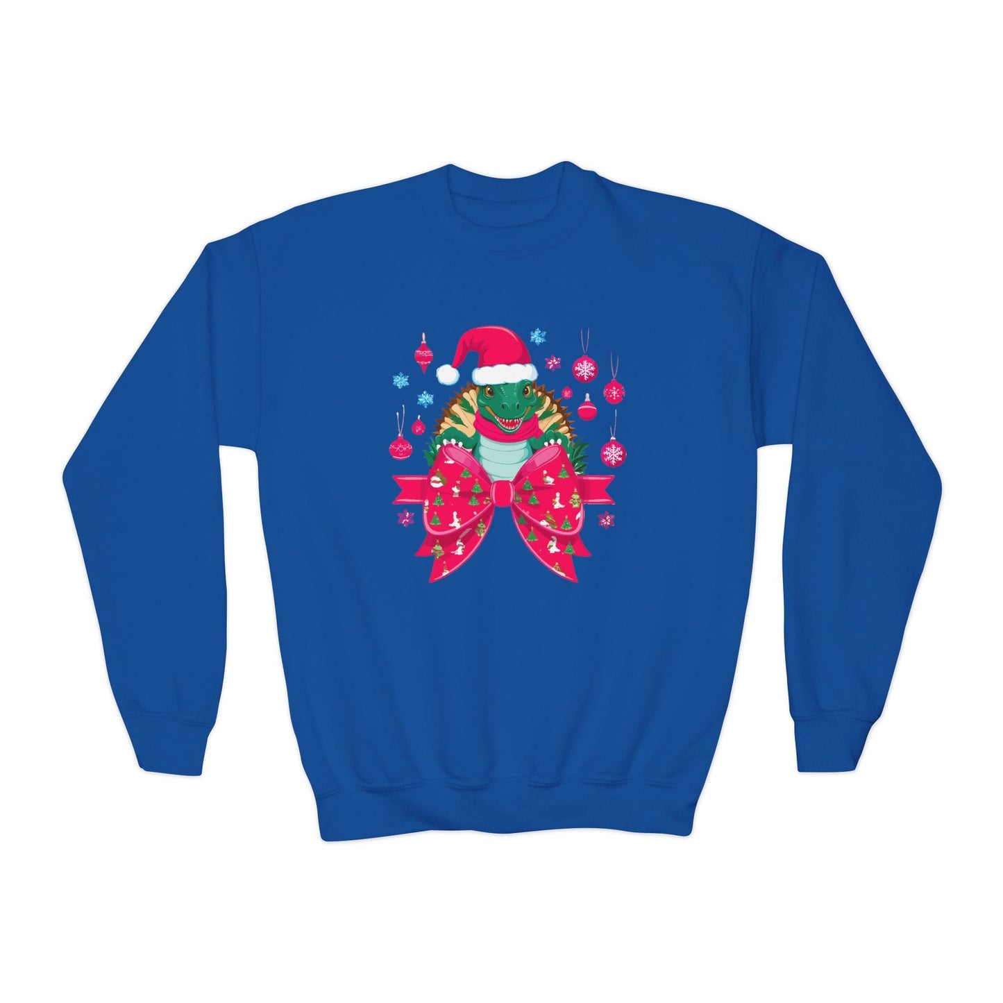 christmas turtle bow youth sweatshirt royal sweatshirt uk Christmas gift idea