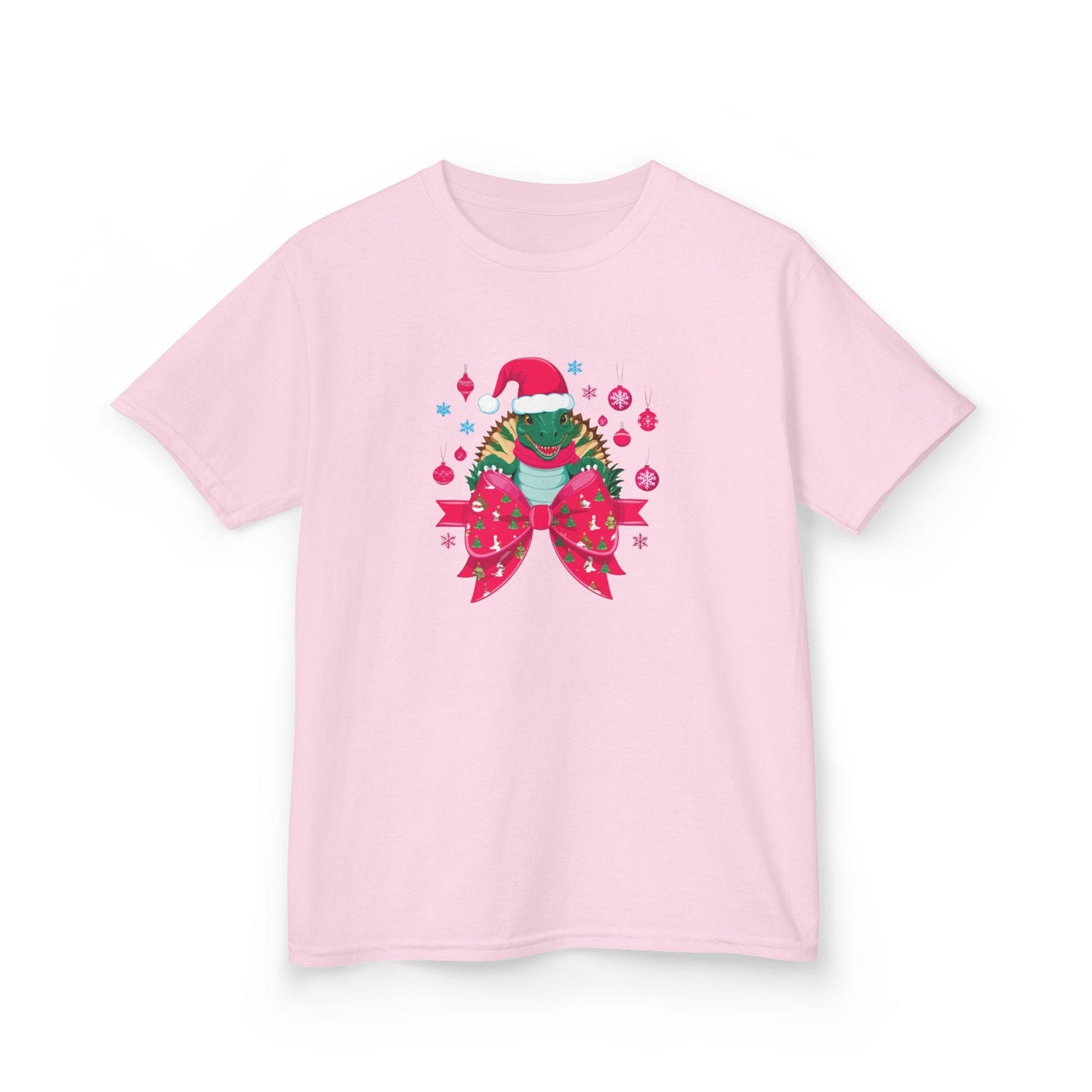 Christmas Turtle Kids T-Shirt Light Pink / XS gift_idea unique_gift personalised_gift