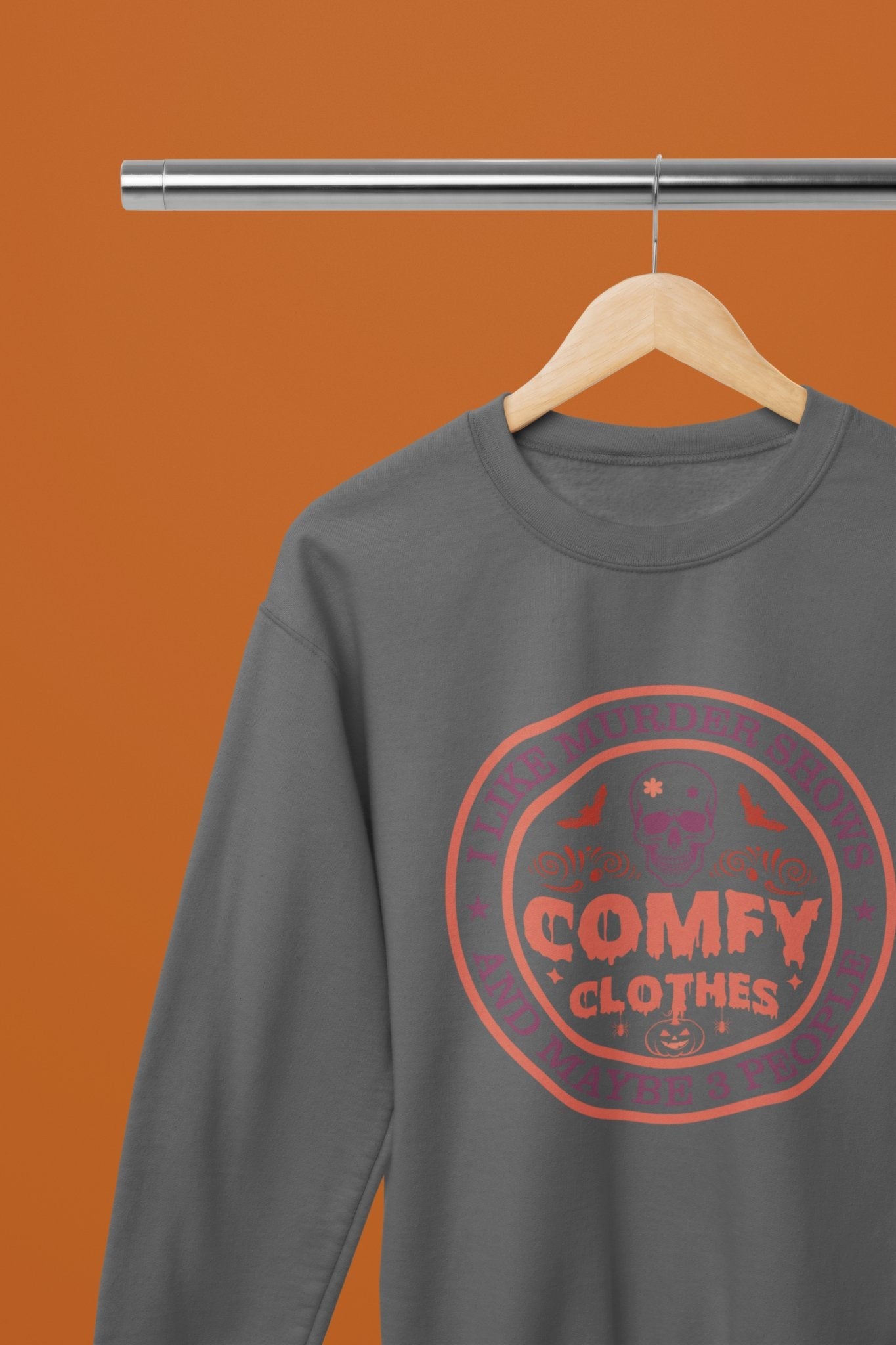 Comfy Halloween Funny T-Shirt/Sweatshirt Unisex - Beast & Beauty Clothing LTD - Halloween - Grey - Small - Sweatshirt