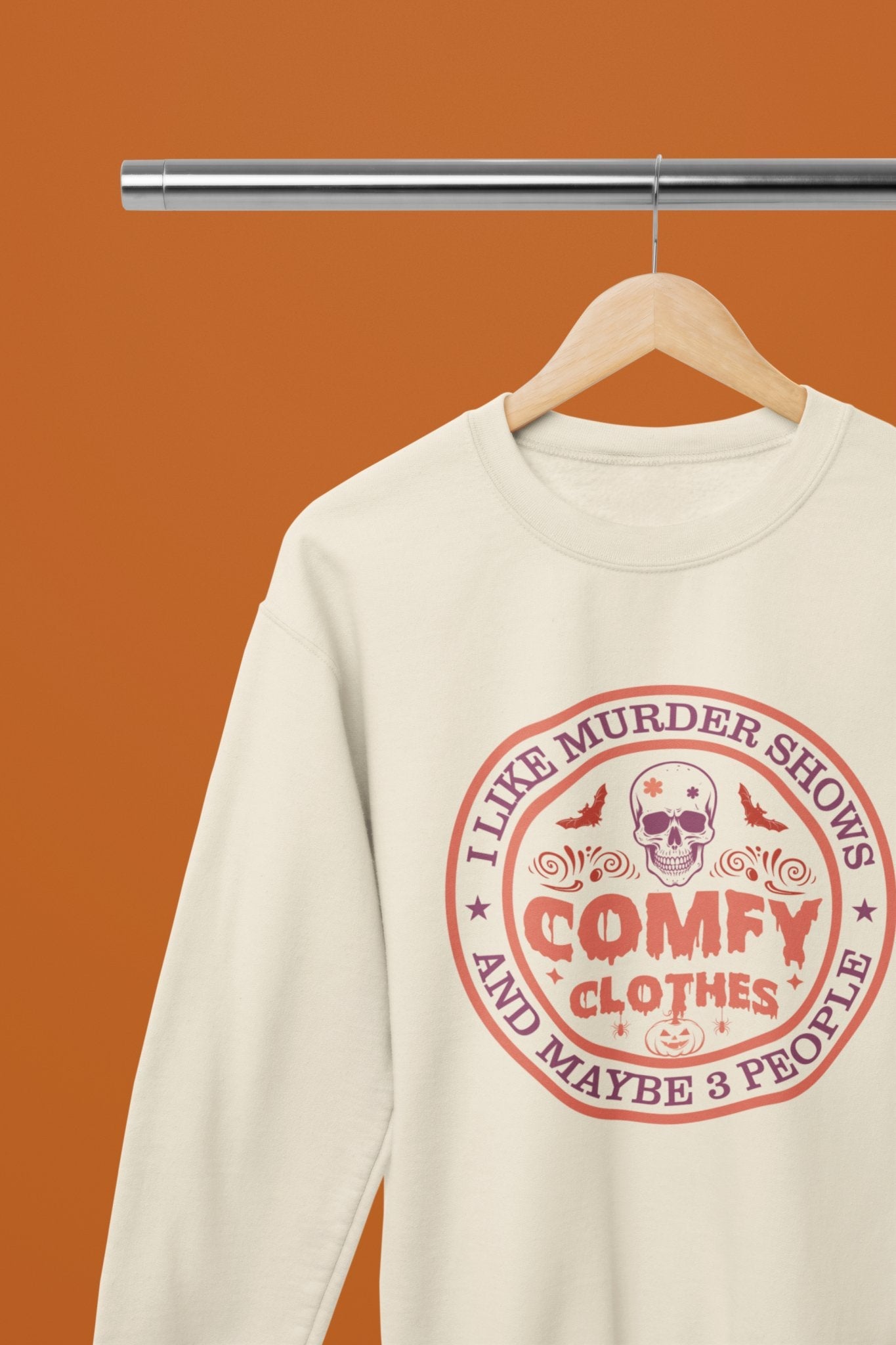Comfy Halloween Funny T-Shirt/Sweatshirt Unisex - Beast & Beauty Clothing LTD - Halloween - Sand - Small - Sweatshirt