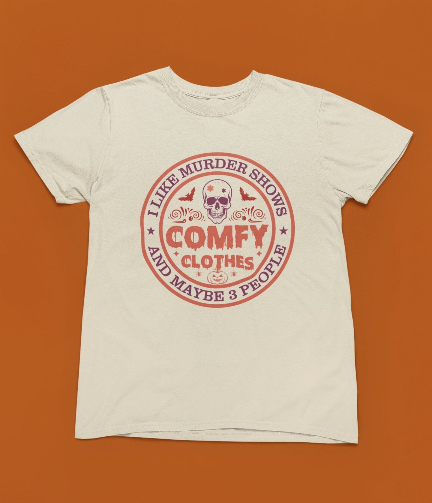 Comfy Halloween Funny T-Shirt/Sweatshirt Unisex - Beast & Beauty Clothing LTD - Halloween - Sand - Small - Sweatshirt