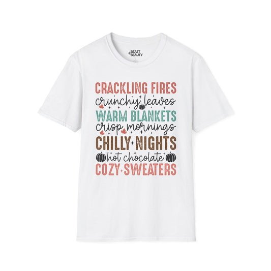 cozy fall vibes t-shirt white t-shirt uk gift gift idea