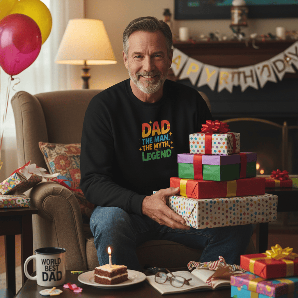 Dad The Man The Myth The Legend Sweatshirt gift_idea unique_gift personalised_gift