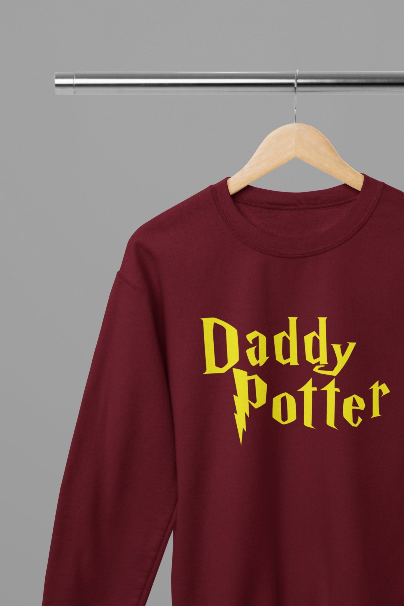 Daddy Potter Fathers Day Sweatshirt - Beast & Beauty Clothing LTD - Fathers Day Sweatshirt - small - Red -
