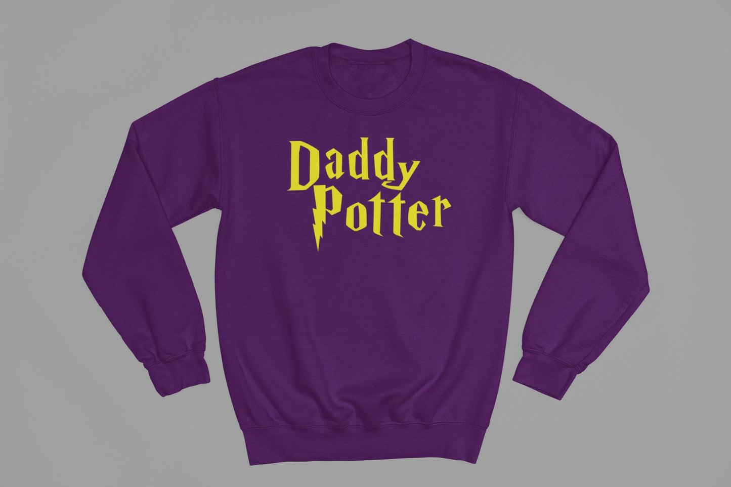 Daddy Potter Fathers Day Sweatshirt - Beast & Beauty Clothing LTD - Fathers Day Sweatshirt - small - Purple -