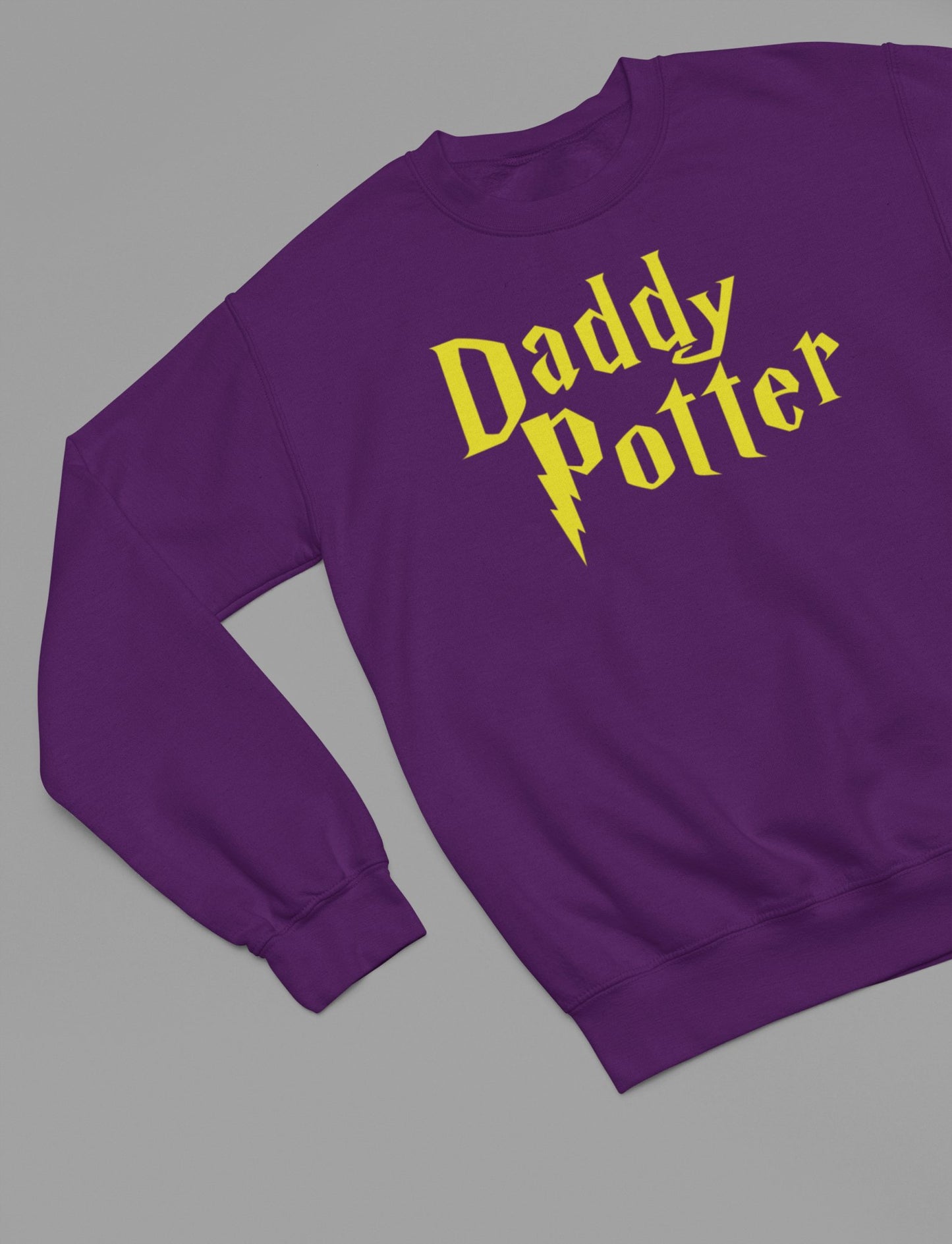 Daddy Potter Fathers Day Sweatshirt - Beast & Beauty Clothing LTD - Fathers Day Sweatshirt - small - Purple -