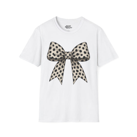 dalmatian bow t-shirt white t-shirt uk coquette gift idea