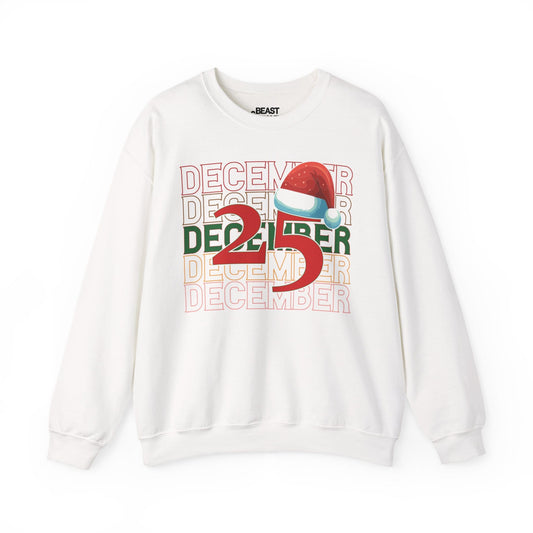 december 25 christmas sweatshirt white sweatshirt uk Christmas gift idea