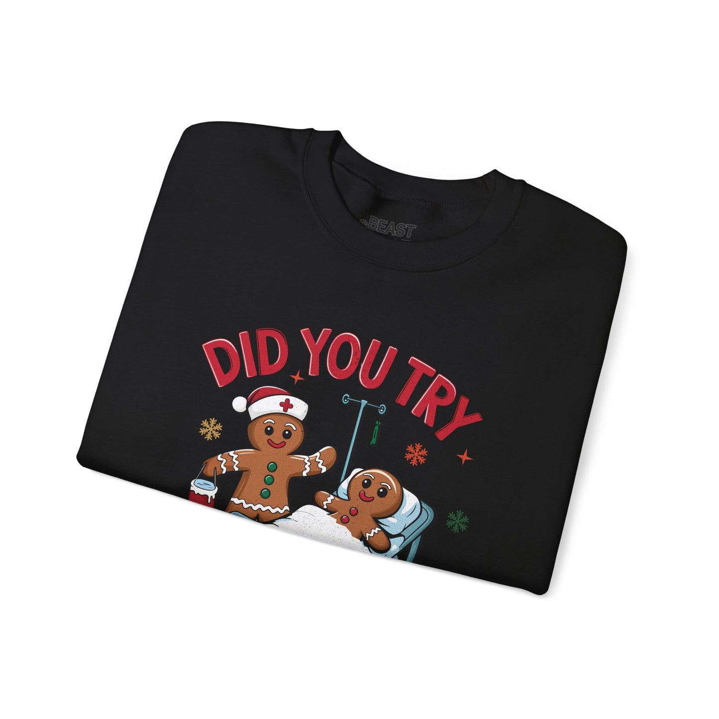 did you try icing it funny christmas sweatshirt sweatshirt uk Christmas gift idea image 3
