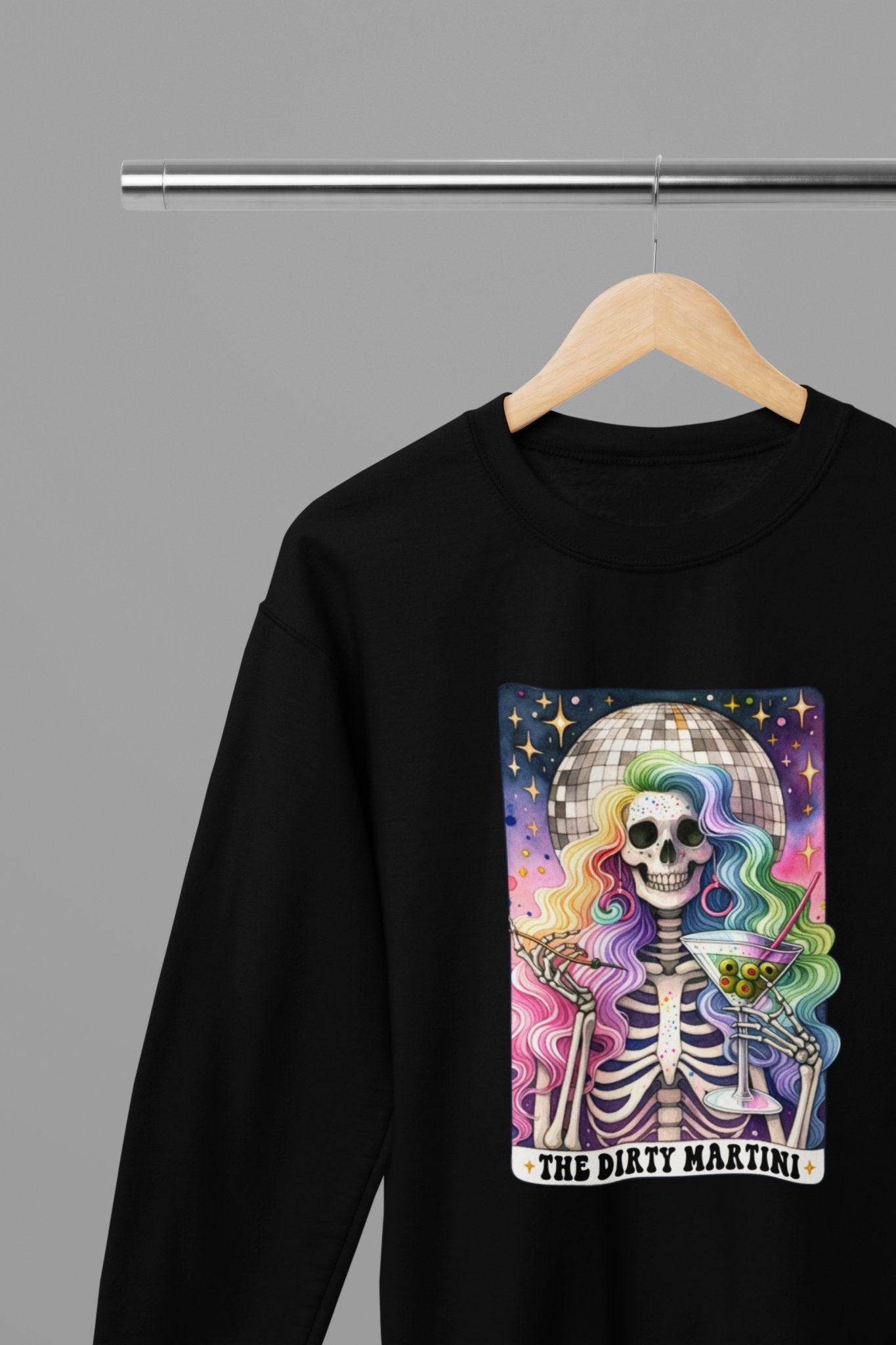 Dirty Martini Funny Tarot Sweatshirt - Beast & Beauty Clothing LTD - Tarot Sweatshirt - small - Black -