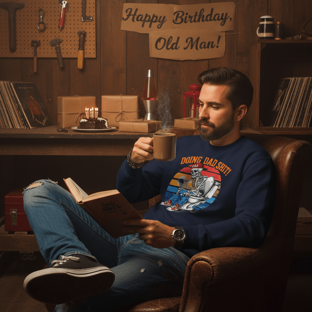 Doing Dad Sh*t! Vintage Graphic Sweatshirt gift_idea unique_gift personalised_gift