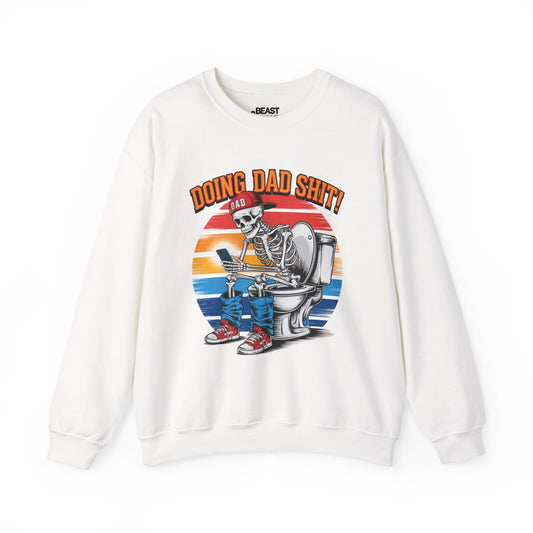 doing dad sh t vintage graphic sweatshirt white sweatshirt uk Father's Day gift idea