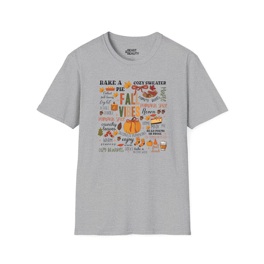 fall vibes aesthetic t-shirt sport grey t-shirt uk gift gift idea