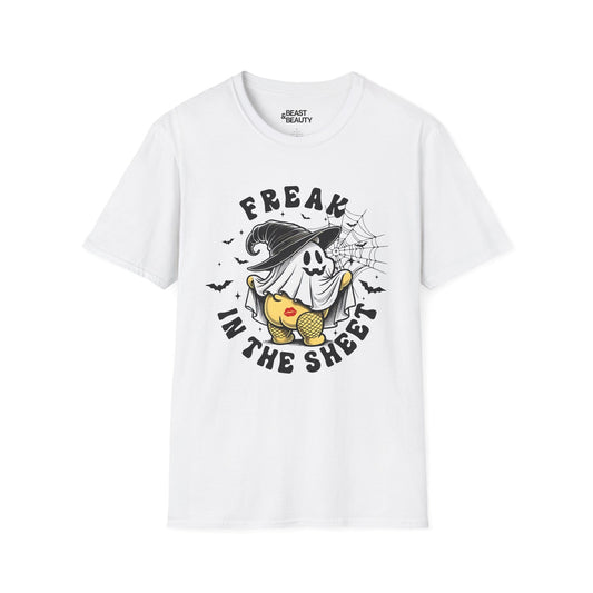 Freak in the Sheet Funny Halloween T-Shirt White / S gift_idea unique_gift personalised_gift