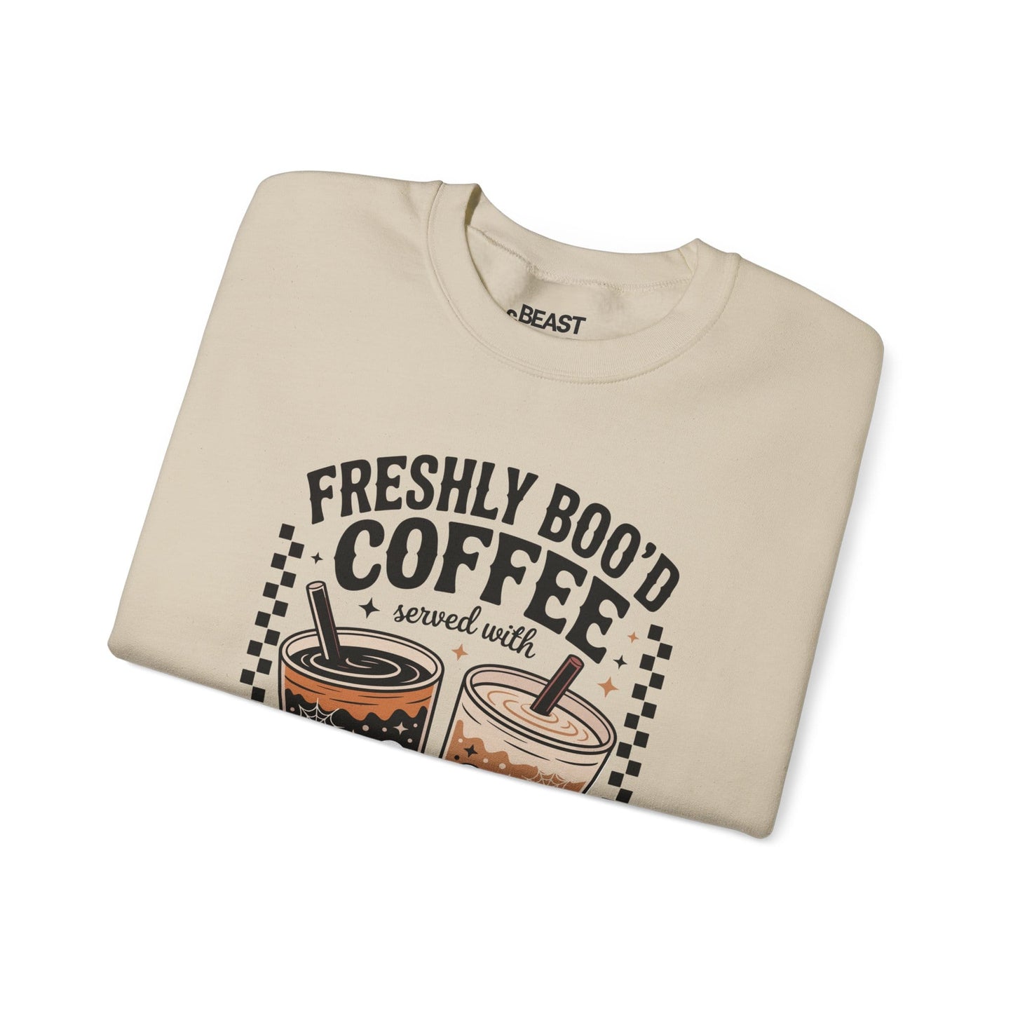 Freshly Boo’d Coffee Halloween Sweatshirt gift_idea unique_gift personalised_gift