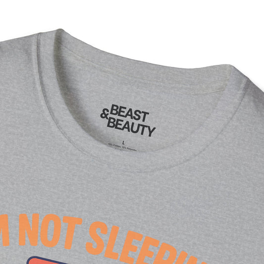 funny gaming t shirt i m not sleeping just respawning tee t-shirt uk Father's Day gift idea image 3