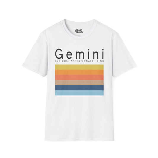 Gemini Zodiac Graphic T-Shirt White / S gift_idea unique_gift personalised_gift