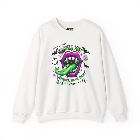 Ghouls Just Wanna Have Fun Halloween Sweatshirt White / S gift_idea unique_gift personalised_gift