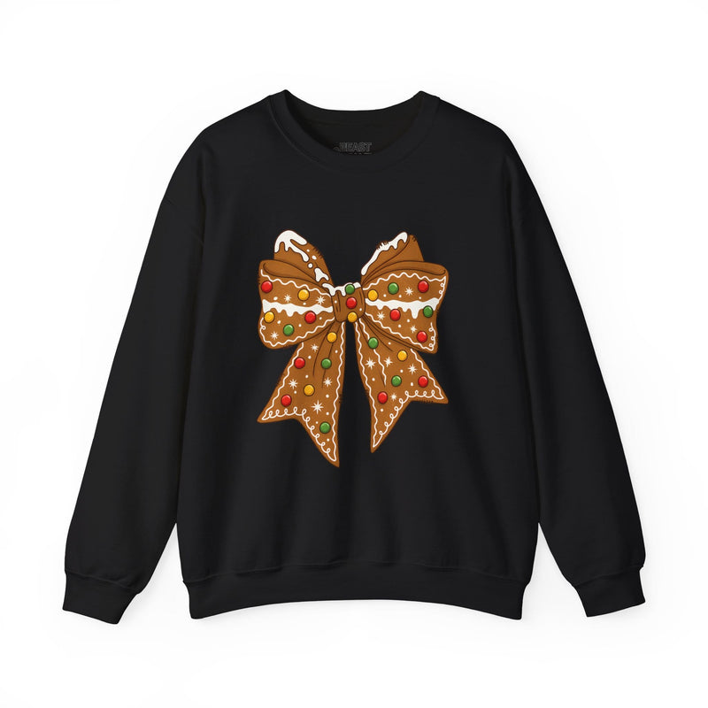 Gingerbread Bow Christmas Sweatshirt