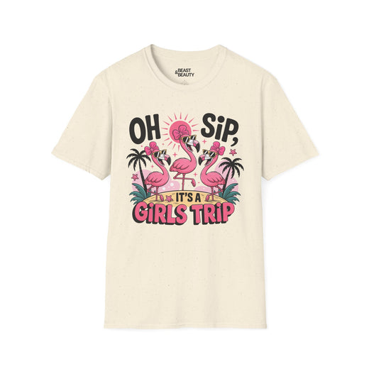 oh sip it s a girls trip t-shirt natural t-shirt uk couples gift idea