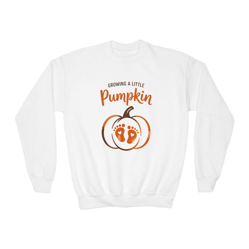 Growing A Little Pumpkin Kids Halloween Sweatshirt