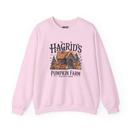 hagrid s pumpkin farm sweatshirt light pink sweatshirt uk gift gift idea