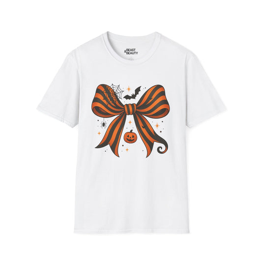 halloween bow t-shirt white t-shirt uk Halloween gift idea