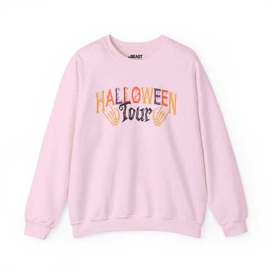 Halloween Tour Spooky Season Sweatshirt Light Pink / S gift_idea unique_gift personalised_gift