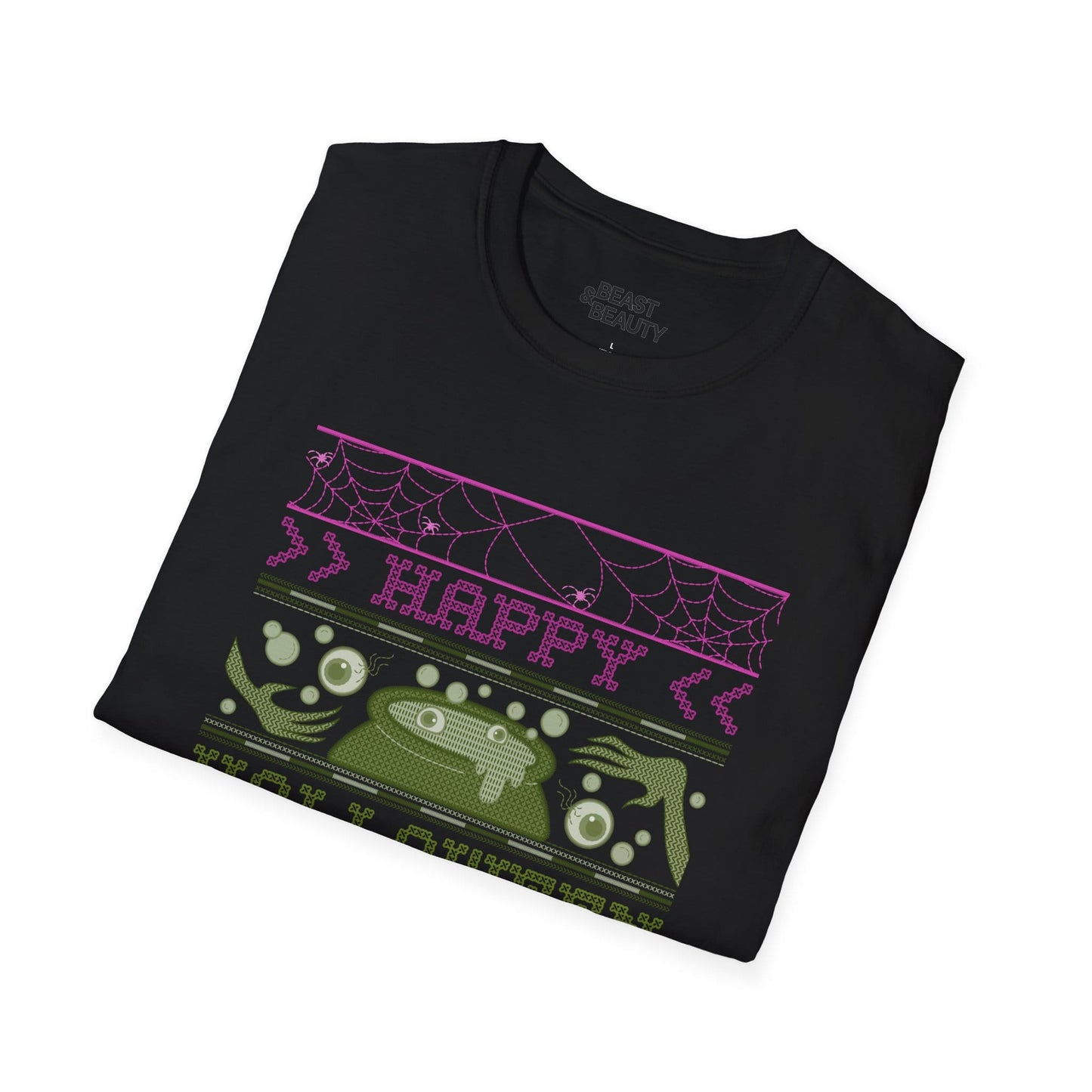 Happy Halloween Witches Retro Graphic T-Shirt gift_idea unique_gift personalised_gift