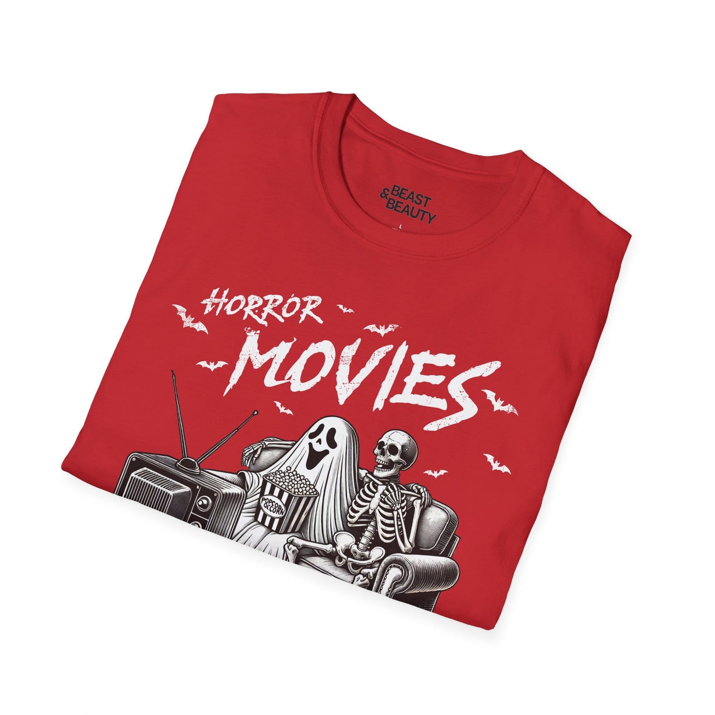 Horror Movies and Chill Halloween T-Shirt gift_idea unique_gift personalised_gift