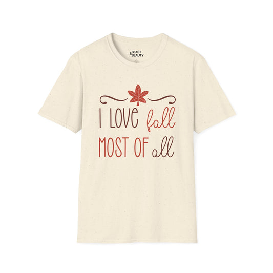 i love fall most of all t-shirt natural t-shirt uk gift gift idea