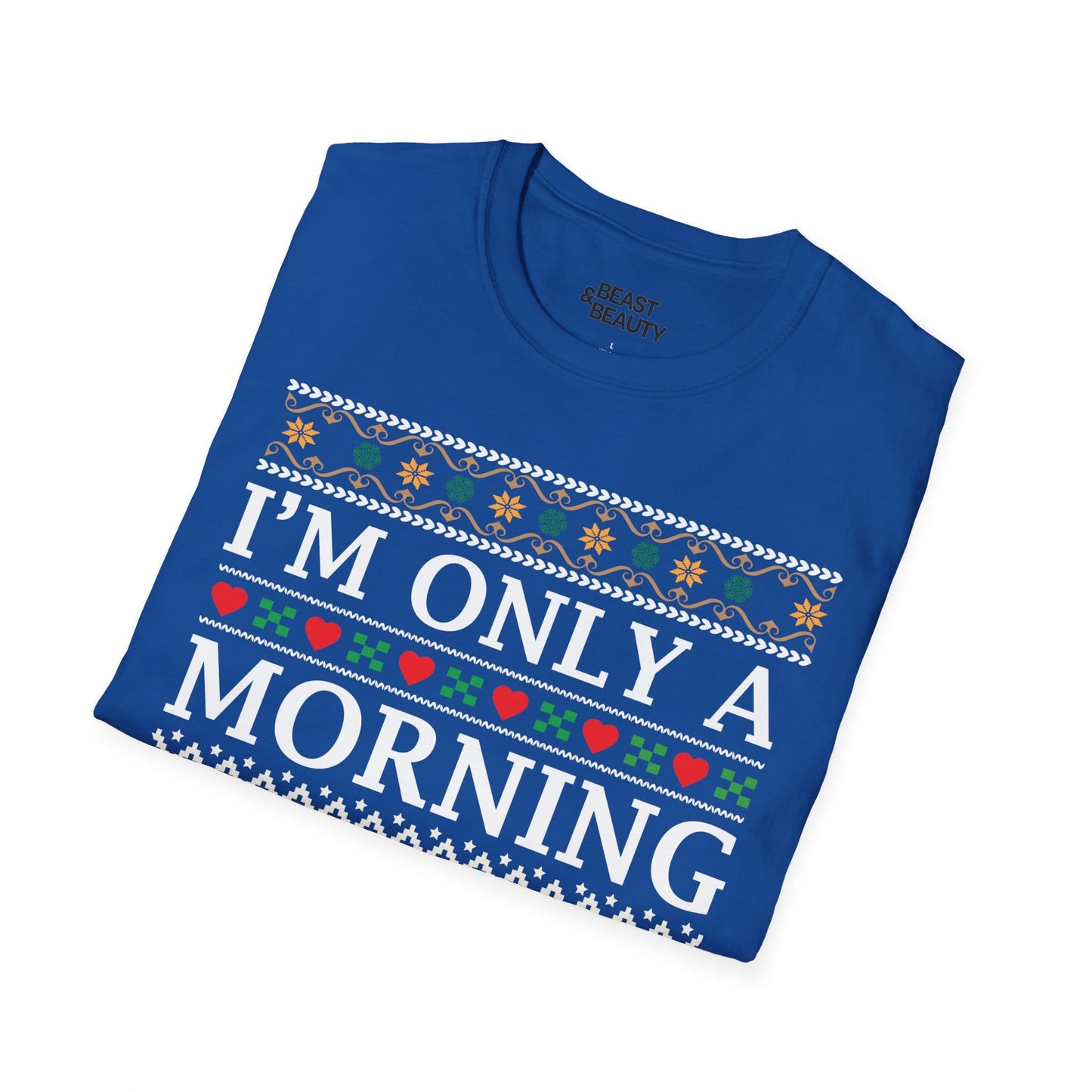 i m only a morning person on dec 25th christmas t-shirt t-shirt uk Christmas gift idea image 6